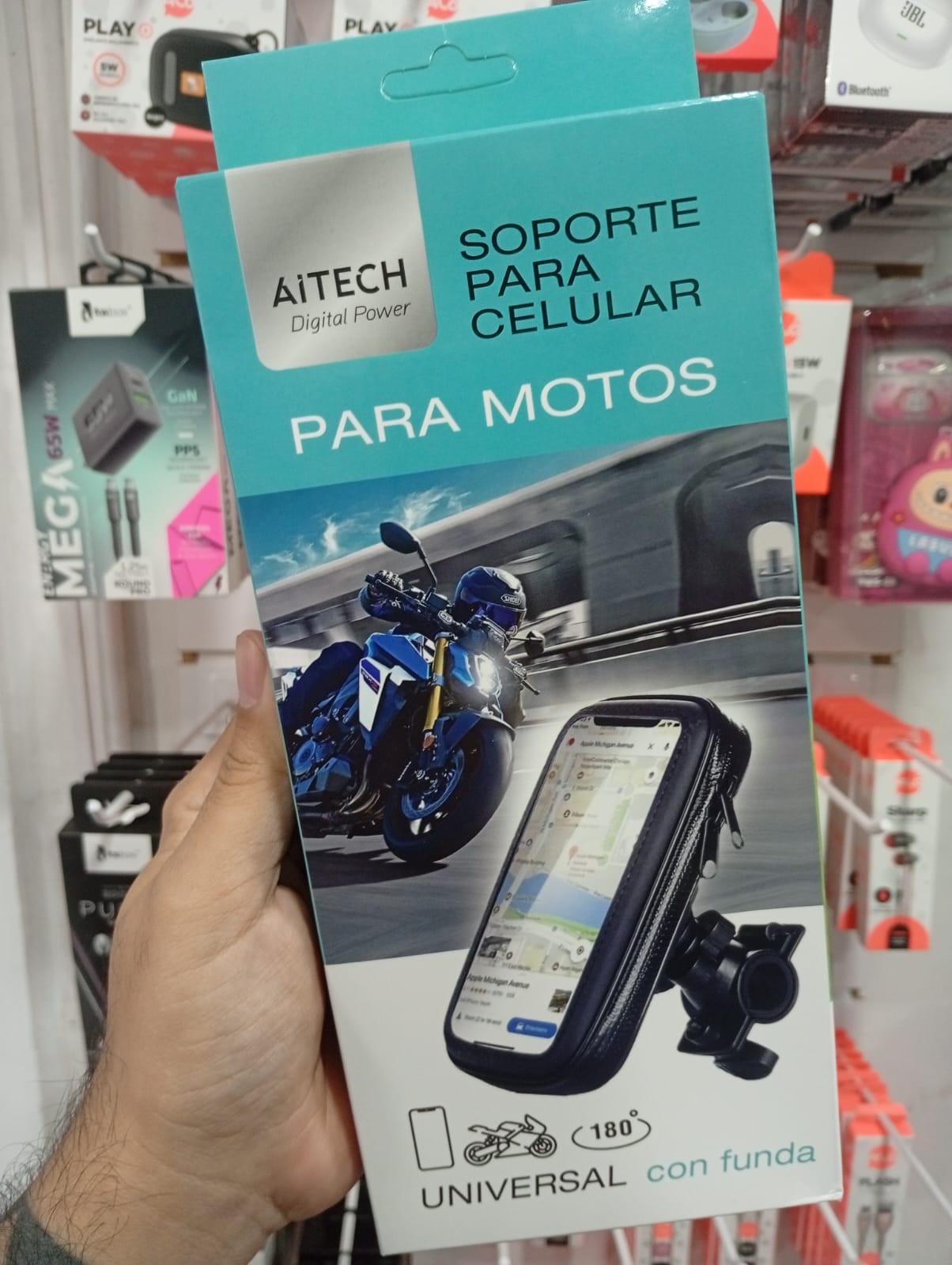 Soporte celular para Moto