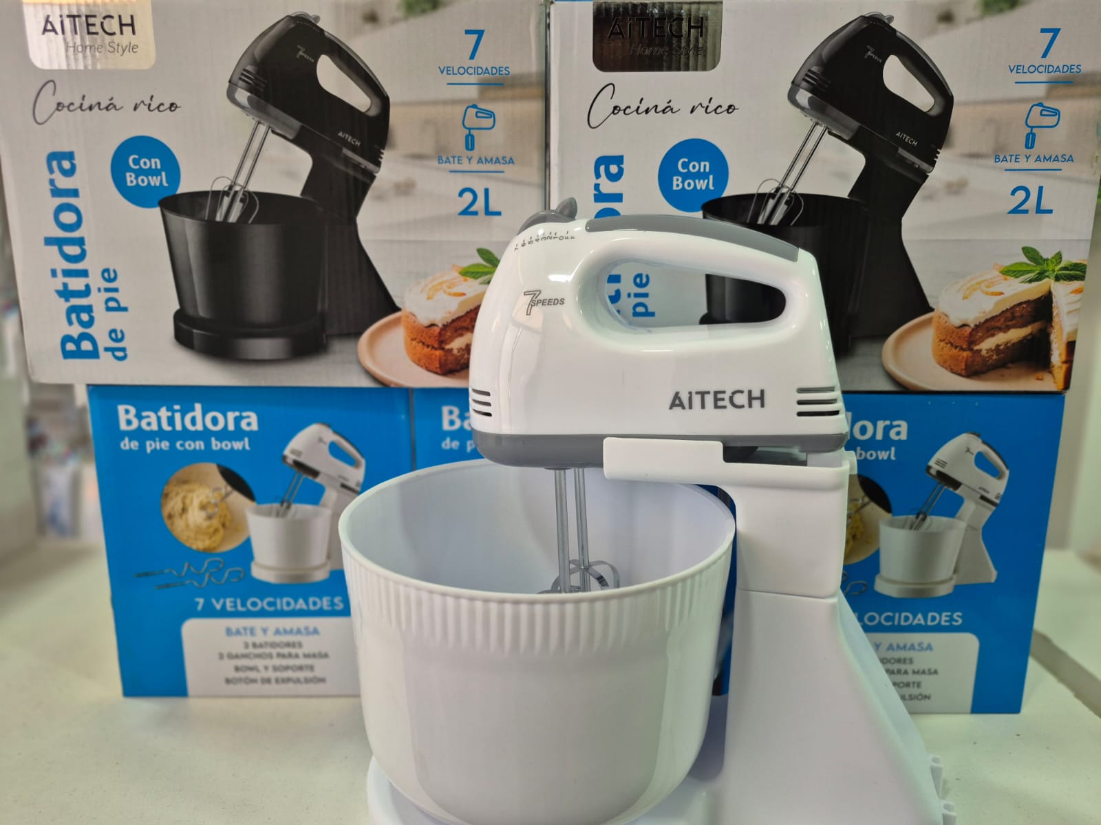 Batidora de pie Aitech 7 velocidades