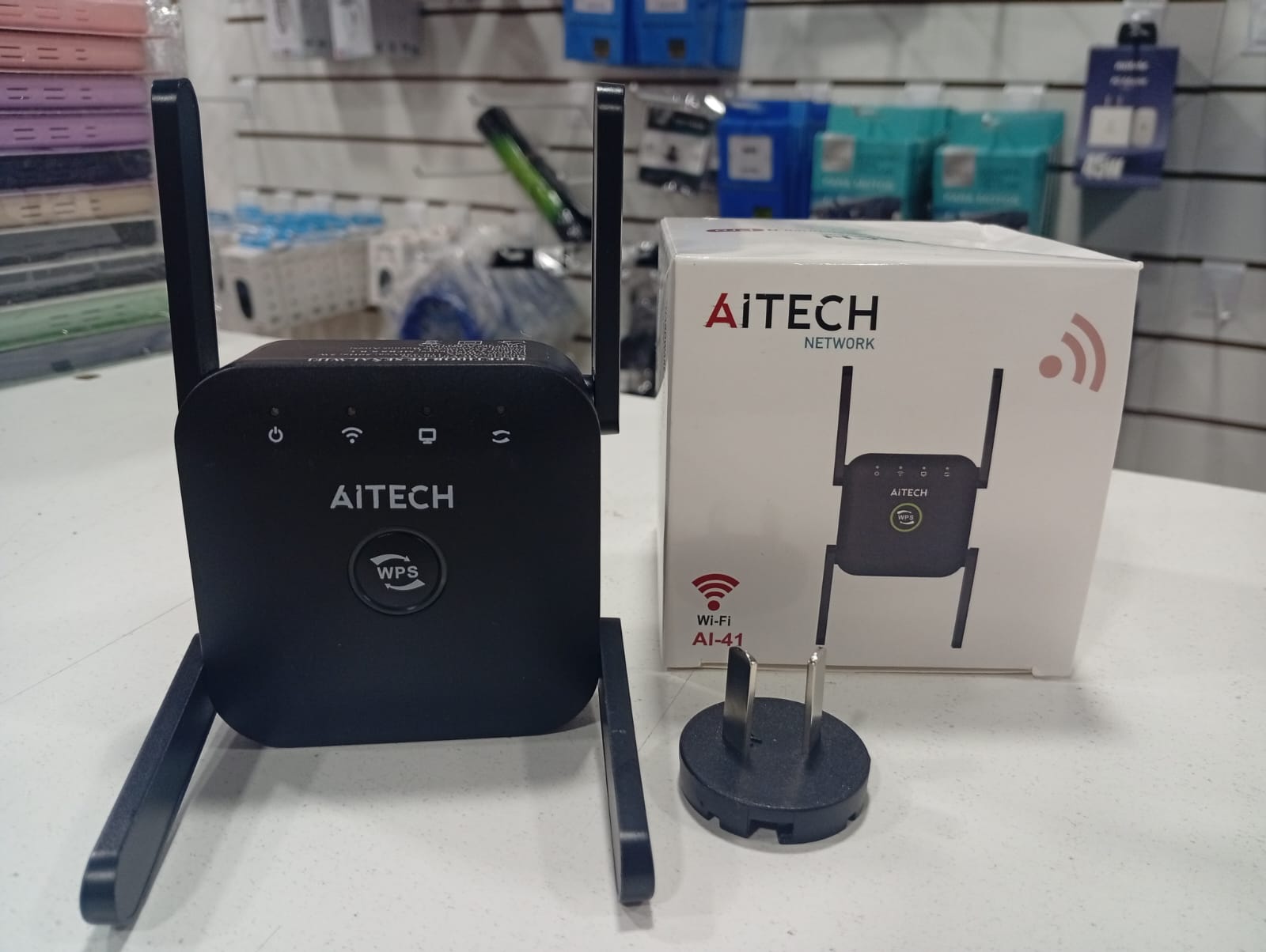 Router repetidor AITECH WiFi AI-41 inalambrico