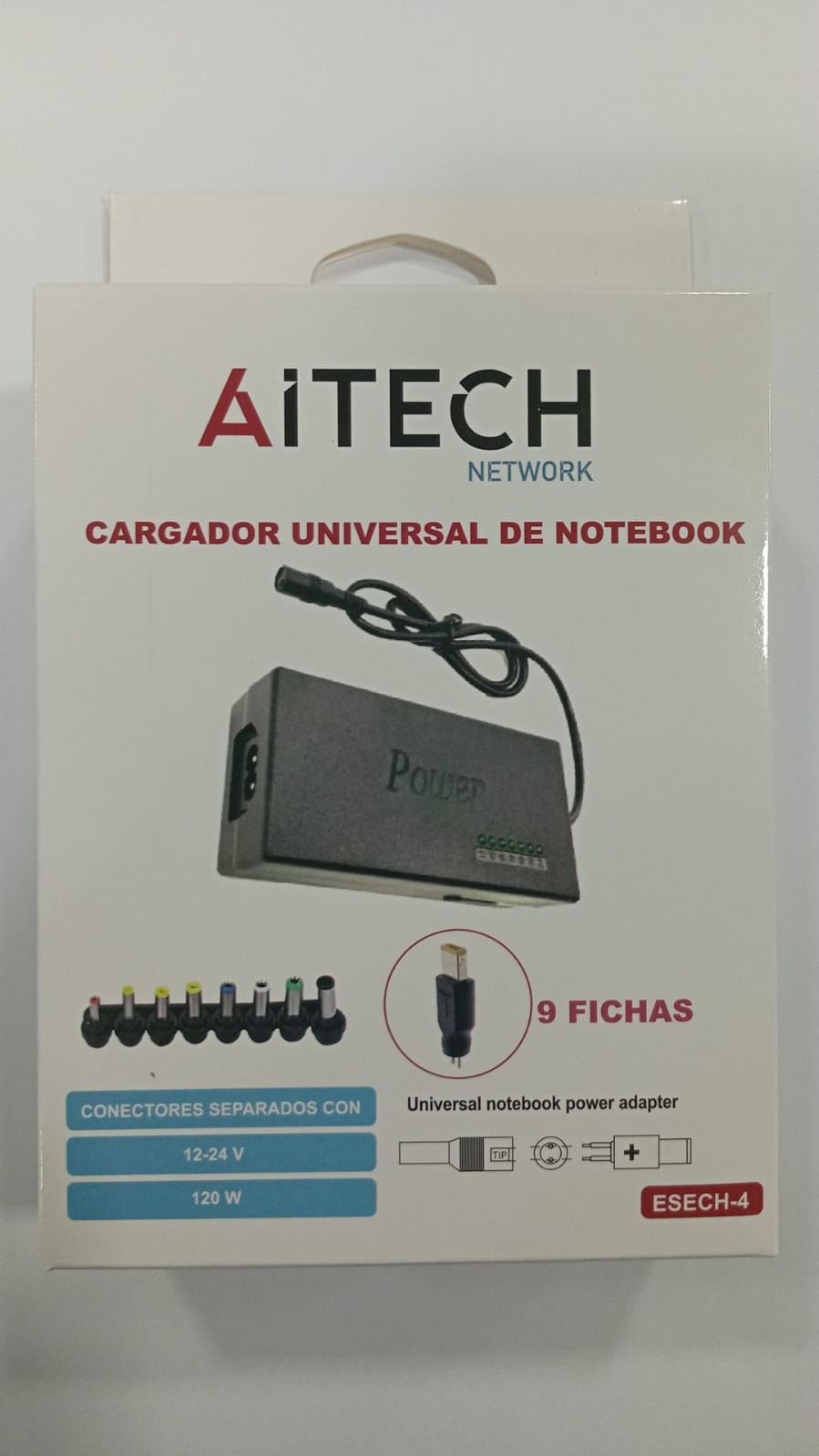 Cargador Universal Notebook Aitech 9 Pines