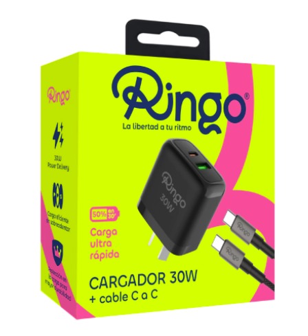 Cargador RINGO Power 30W TC a TC
